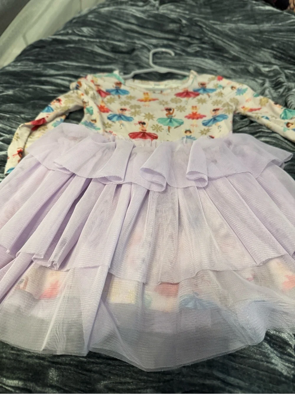 Posh Peanut Lavender Multi-Color Ballet Tutu Dress